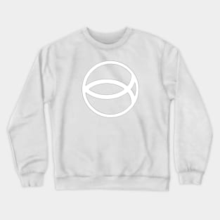 The White Ichthys Crewneck Sweatshirt